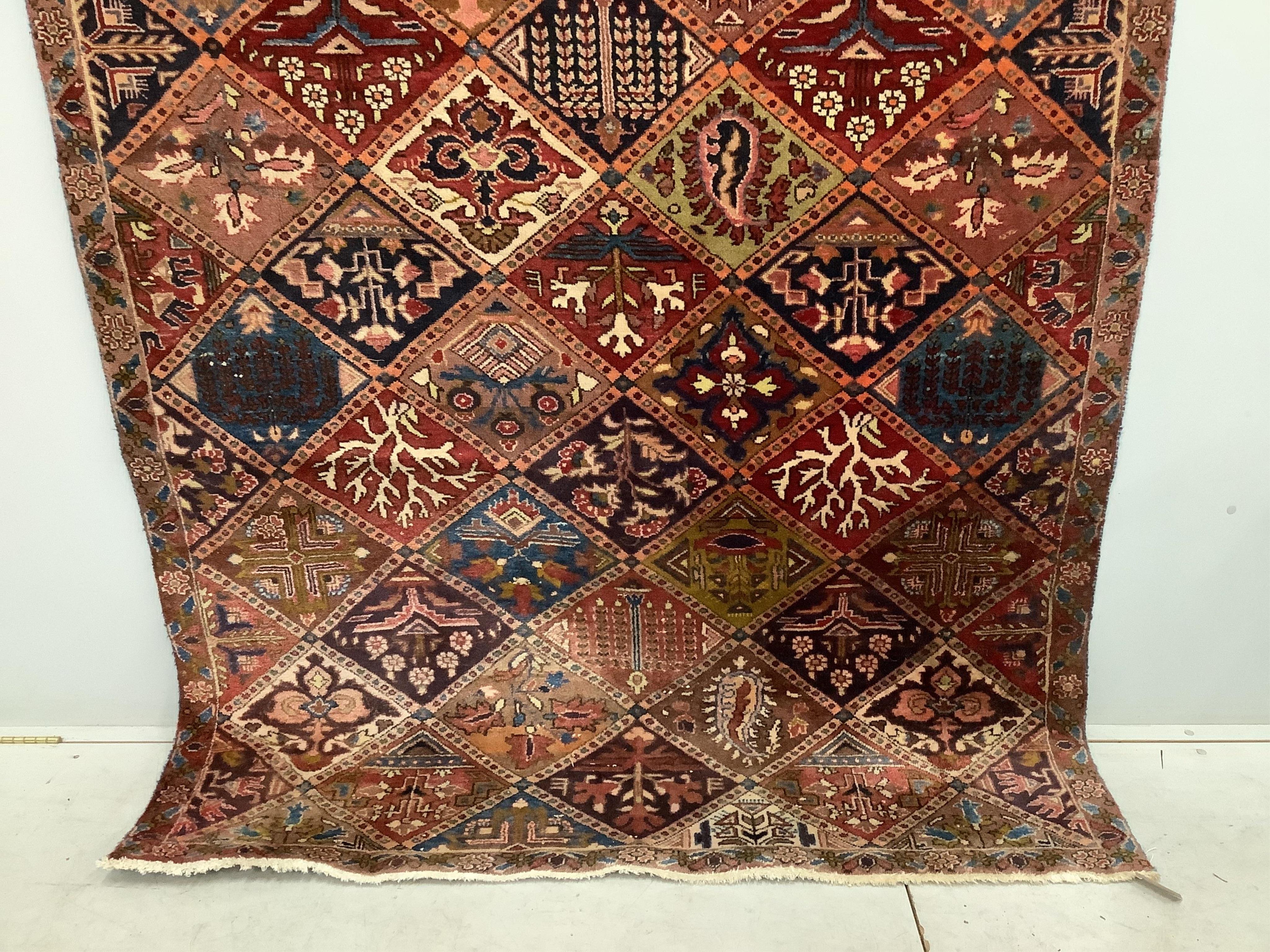 A Baktiari style carpet, 266 x 164cm. Condition - fair